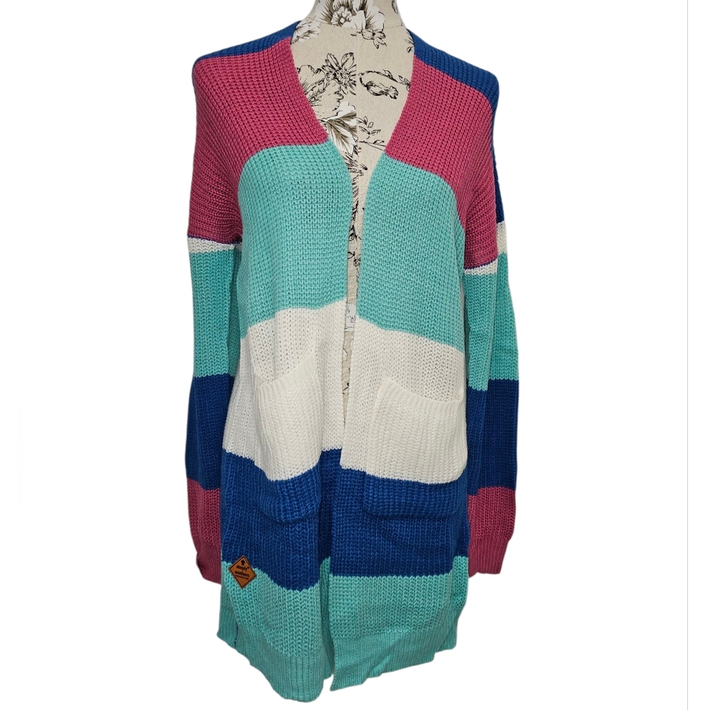 Simply Southern, Striped Women's Cardigan Sweater, Size Small, NWOT